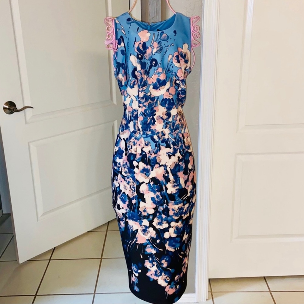 🆕👀 WHBM Gorgeous midi sleeveless dress size 0